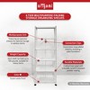 Origami RB-03 6 Shelf Open Styled Home Organizational Deco Rack Bookshelf, White - 3 of 4