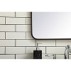 Elegant Lighting Soft corner metal rectangular mirror 24x32 inch in black - 4 of 4