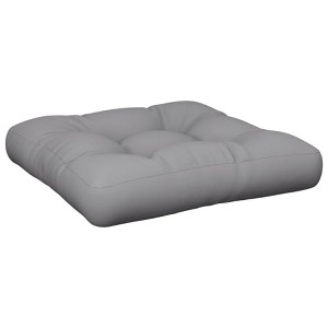 vidaXL Fabric Pallet Cushion in Gray Color, Weather-Resistant, UV Resistant, Soft Seating with Hollow Fiber - 1 of 4