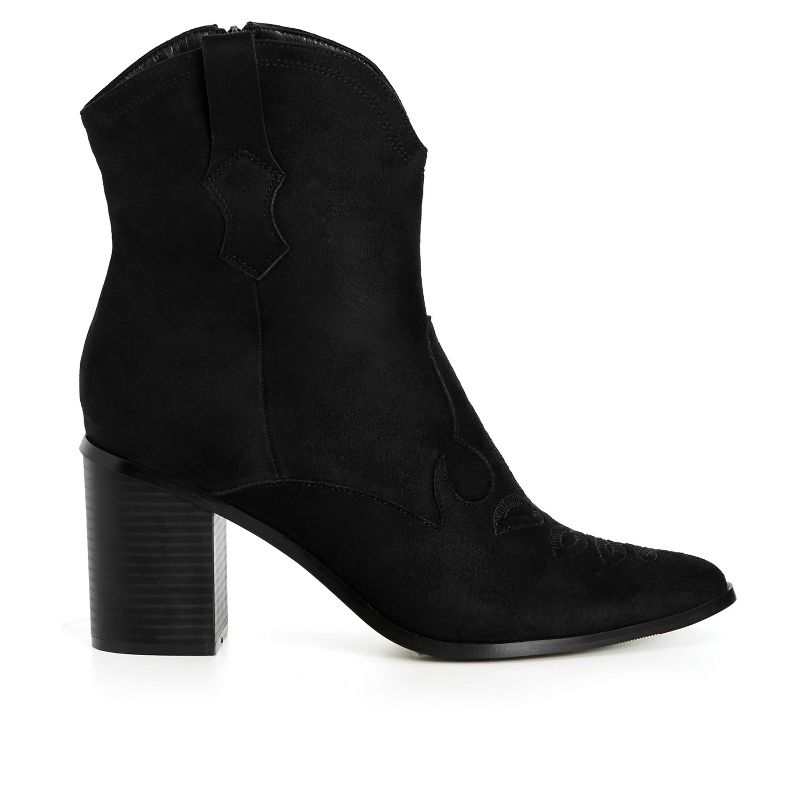 Women's Wide Fit Elodie Mid Boot - black |   CITY CHIC, 2 of 8