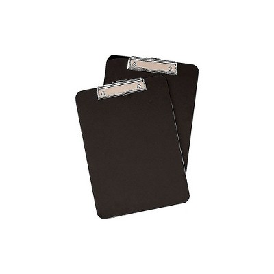 Staples Clipboards Black 2/Pack 9" x 12" 652149