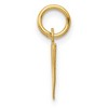 Black Bow Jewelry 14k Yellow Gold Ella Collection Small Fancy Script Initial Pendant A-W - 2 of 4