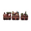 Transpac Resin 15.7 in. Multicolor Christmas Santa Presents Train Decor - 2 of 4
