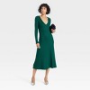 Women's Long Sleeve Midi A-Line Dress - A New Day™ - 3 of 3