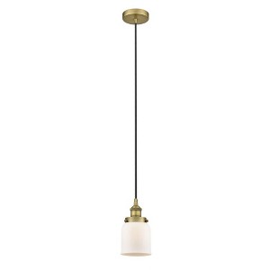 Bell - 1 Light Cord Hung Mini Pendant In Modern Style-9.5 Inches Tall and 5 Inches Wide - 1 of 1