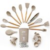Lux Decor Cooking Utensil Set 35 Piece Silicone and Wood Kitchen Utensil Set with Holder Non Stick Kitchen Gadgets & Tools - 2 of 4