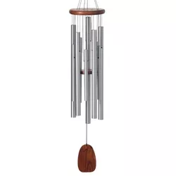Woodstock Chimes Signature Collection, Magical Mystery Chimes, 39'', Amazing Grace Silver Wind Chime MMAG
