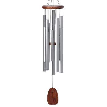 Woodstock Wind Chimes Signature Collection, Magical Mystery Chimes, 39'', Amazing Grace Silver Wind Chime MMAG