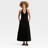 Women's Eyelet Maxi A-Line Dress - A New Day™ - 3 of 3