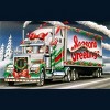 Men's Design By Humans Truck Driver Christmas Shirt Seasons Greetings By Galvanized Tank Top - 2 of 3