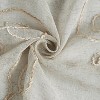 Dainty Home Stella 3D Floral Chenille Embroidered Linen Textured Shower Curtain - 4 of 4