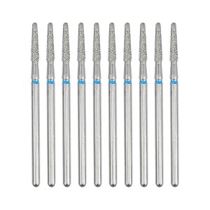 Unique Bargains Emery Nail Drill Bit Set for Acrylic Nails 3/32 Inch Nail Art Tools 44.2mm Length Blue 10 Pcs - 1 of 4
