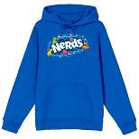 Nerds Candy Logo Long Sleeve Royal Blue Men's Hooded Sweatshirt