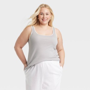 Women's Slim Fit Layered Tank Top - A New Day™ - 1 of 3