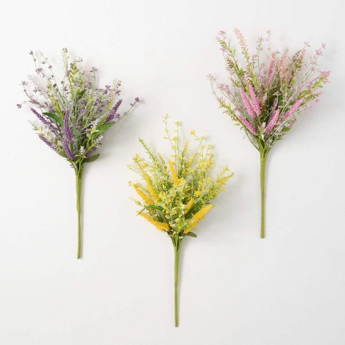 Sullivans Artificial Spring-Colored Spiky Bush Set of 3, 21"H Multicolored - image 1 of 3