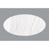 Sapphtopaz Modern Coffee Table with Marble Top & Gold Stainless Steel Base Square End Table with Groove Coffee Bar Home Decor for Living Room - 4 of 4