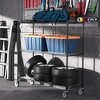 3-Tier Wire Shelving Unit, Metal Shelf Adjustable Storage Rack With Wheels, 3000lbs Storage Shelves Heavy Duty Shelving - 4 of 4