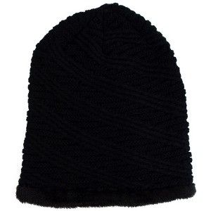 Slouchy Oversized 100% Acrylic Knitted Baggy Winter Beanie Hat for Men, Women Fall Hat - 1 of 4