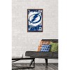 Trends International NHL Tampa Bay Lightning - Maximalist Logo 23 Framed Wall Poster Prints - 2 of 4