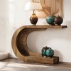 MAYEERTY 43" Console Table, C-Shaped Modern Accent Table Hallway Table - 2 of 4