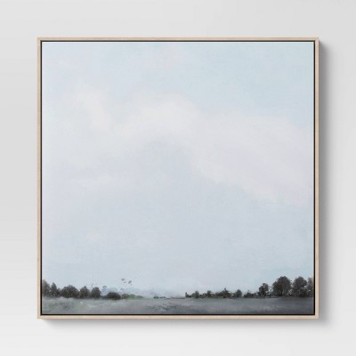 24" x 24" Treeline Framed Canvas - Threshold™