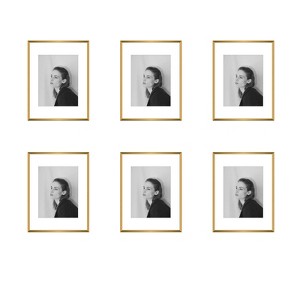 Golden State Art 12x16 Aluminum Picture Frame 0.75 Inch Thickness for 8.5x11 Photo - Pack of 6 - 1 of 4