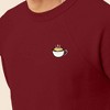 Dalix Cappuccino Embroidered Fleece Crewneck Long Sleeve Sweatshirt Mens - 4 of 4