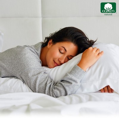 Light Gray Cotton Sateen Split King Sheet Set