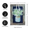 Evergreen Hanging Mason Jar Garden Linen Flag 12.5 x 18 Inches Indoor Outdoor Decor - 2 of 4
