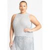 ELOQUII Women's Plus Size Crochet Fringe Sweater Tank - 3 of 4