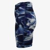 Calypsa Women's Plus Size Chlorine Resistant Tummy Control Long Bike Swim Shorts - 4 of 4