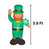 Nifti Nest St. Patrick's Day Inflatable Decoration - LED Leprechaun - 2 of 4