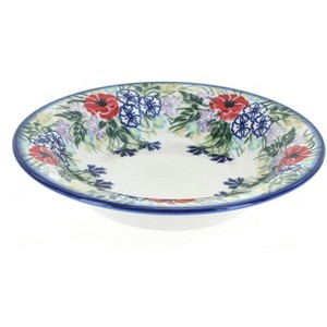 Blue Rose Polish Pottery 5F WR Unikat Soup Plate with Rim - 1 of 1