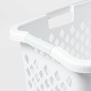 2.1bu Lamper White - Brightroom™: Plastic Clothes Hamper with Built-In Handles, Open-Top, 19.55 Volume Capacity - image 3 of 3