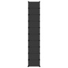 vidaXL Shoe Rack Black 17.3 in.x12.6 in.x68.5 in. PP - 4 of 4