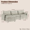 Gaomon 108" XL Modular Sectional Couch, Deep Seat Modern Chenille L Shaped Modular Sofa, Cloud Couch for 4 with Movable Ottoman - 2 of 4