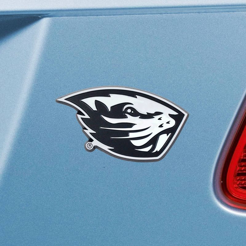 NCAA Oregon State Beavers University 3D Chrome Metal Emblem, 2 of 4
