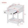 Accent Cabinet Traditional with Drawer Storage for Bedroom Nightstand 20.4" Wide - 3irtyhousy - 4 of 4