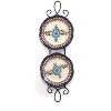 Blue Rose Polish Pottery 2 Tier Augusta Narrow Vertical Plate Rack - 2 of 2