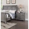 NicBex Nightstand with 3 Drawers,1pc Side Table with Wood Frame,Bedside Table for Bedroom,Living Room - 2 of 4