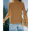 BLUEMING Sweater Vest for Women Summer Pullover Cap Sleeve Rib Knit Tops Mock Neck Sweater Tank Tops Sleeveless Summer Tops - 2 of 4