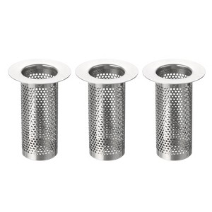 Unique Bargains Stainless Steel Mesh Durable Bathroom Kitchen Sink Strainer 3 Pcs - 1 of 3