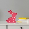 Northlight 9.5" LED Lighted Pink Easter Bunny Marquee Wall Sign - 2 of 4