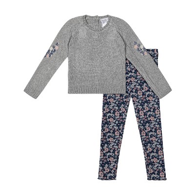 Nicole Miller Girls 2 Piece Chenille Outfit