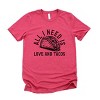 Simply Sage Market Valentine Taco Short Sleeve Tee - S - Raspberry - 2 of 4