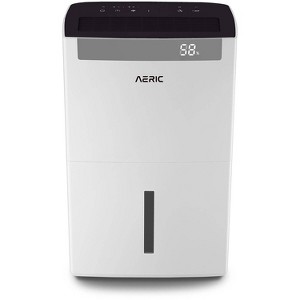 Aeric Energy Star 50 Pint Portable Dehumidifier: 3 Settings, 2-Year Warranty, No Filter, Over 3000 sq. ft. Coverage - 1 of 4