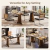 Bestier 70" Wooden Dining Table & Metal Kitchen Table Computer Gaming Desk for Home Office - 3 of 4