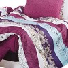 Slickblue Floral Cotton Duvet Cover Set, 3/4PC Twin/Queen Bedding, Deep Pocket Sheet, Machine Washable - 3 of 3