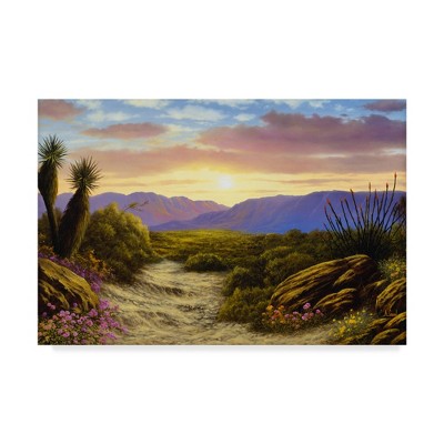 Anthony Casay Desert Scene Giclee Canvas Art with Floater Frame