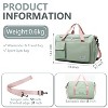 30L Duffle Bag with Shoes Compartment, Travel Duffel Bags Carry on Weekender Backpack for Men Women, Travel Bag Water Repellent & Tear Resistant - 3 of 4